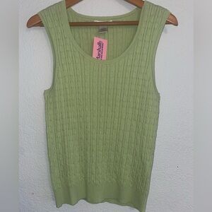 Cambridge Dry Goods cable-knit sweater vest size XL